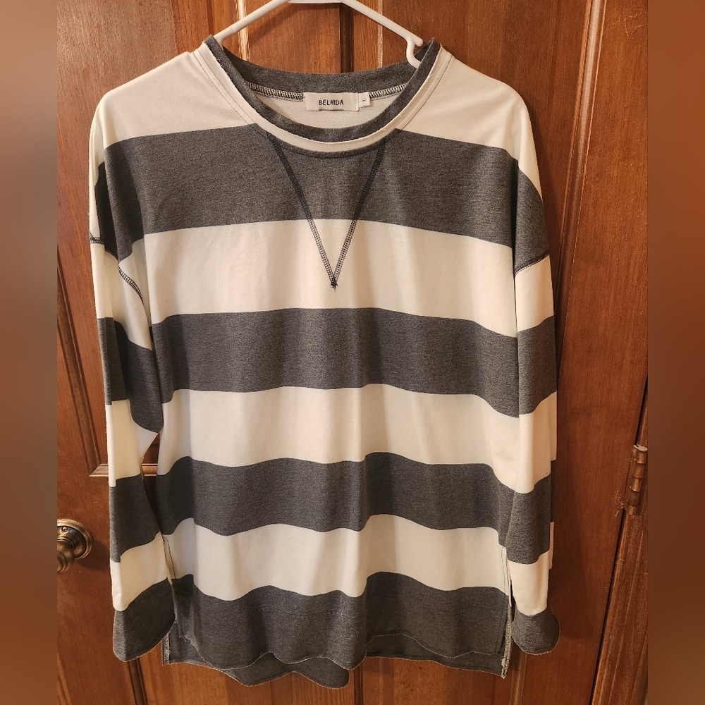 Belinda Striped Sweatshirt